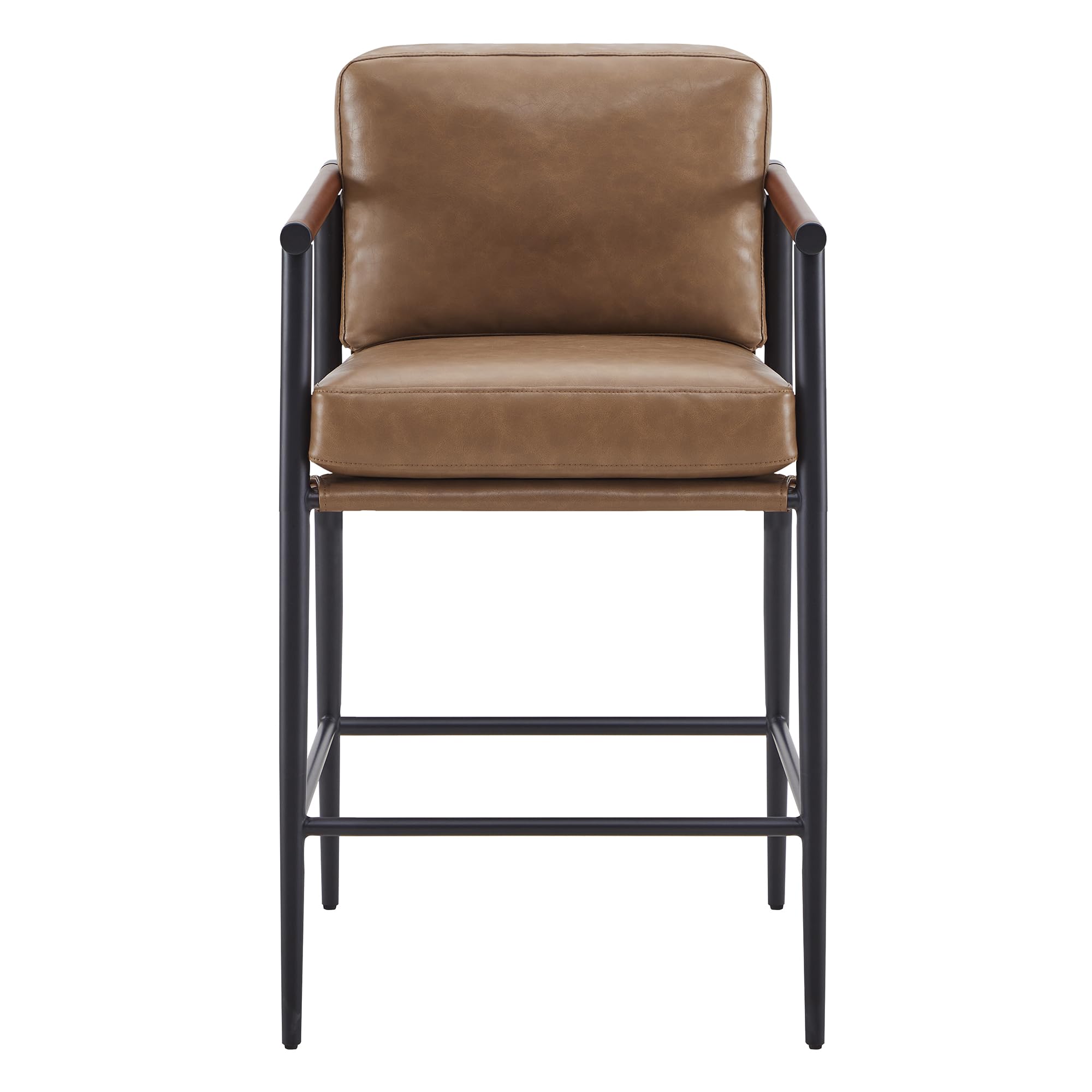 Mid Century Modern Counter Height Bar Stools Set of 2