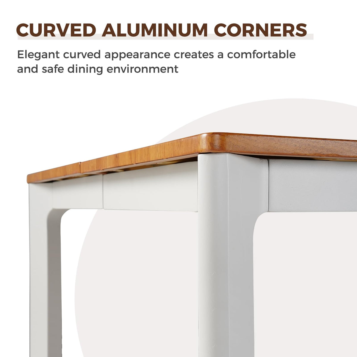 7-Piece Outdoor Dining Set with Recycled Plastic Chairs