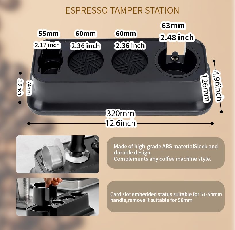 Espresso Tamper Set with Organizer Station