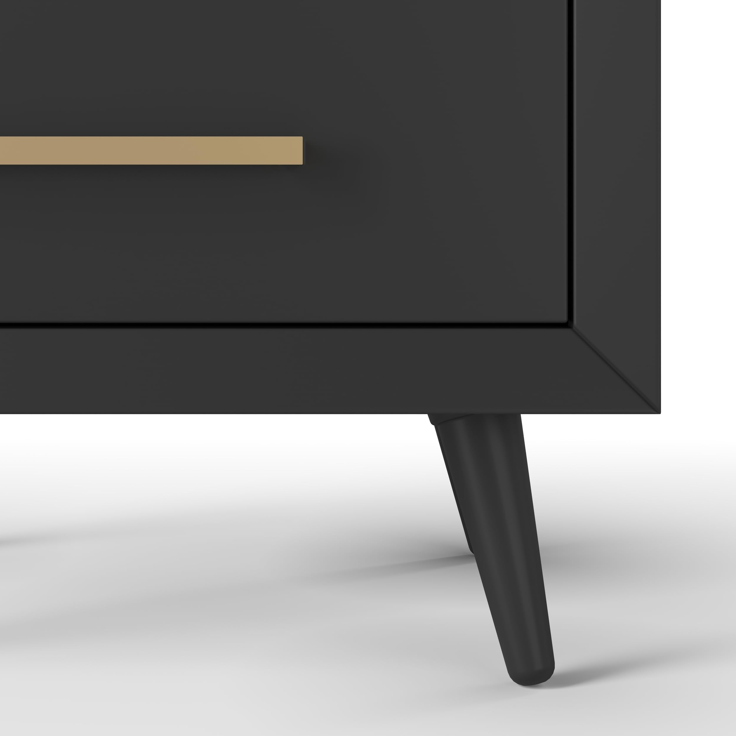 Mid-Century Modern 2-Drawer Nightstand