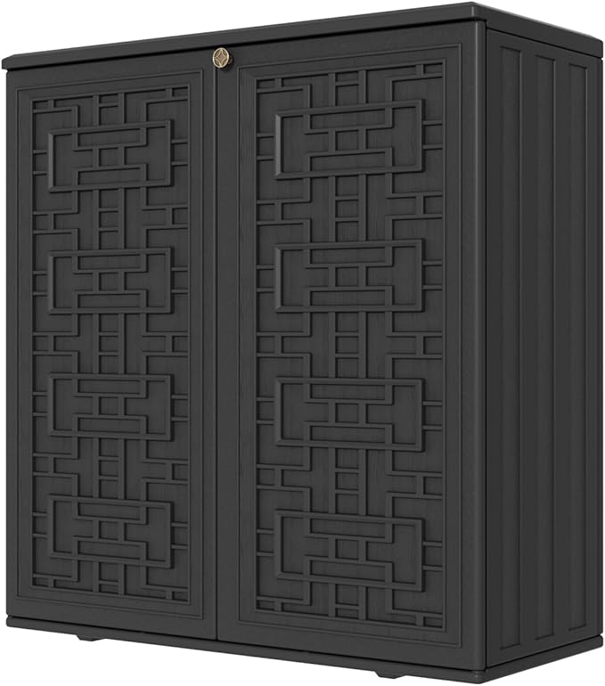 Waterproof Outdoor Storage Cabinet 62 Gallon Deck Box