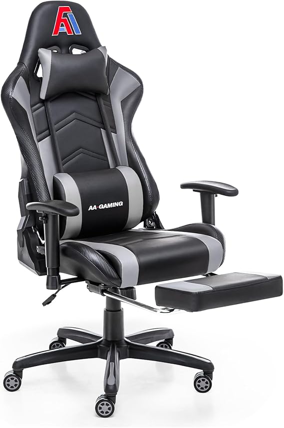 High Back Ergonomic Gaming Chair with Footrest