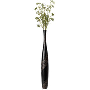 42 Inch Bottle Shape Floor Vase Brown Cobbled Stone Pattern