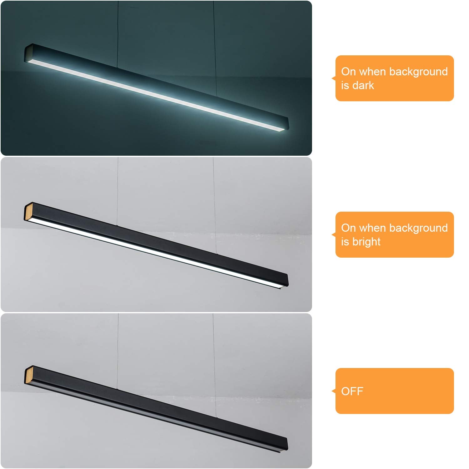 LED Linear Pendant Light 36W Dimmable