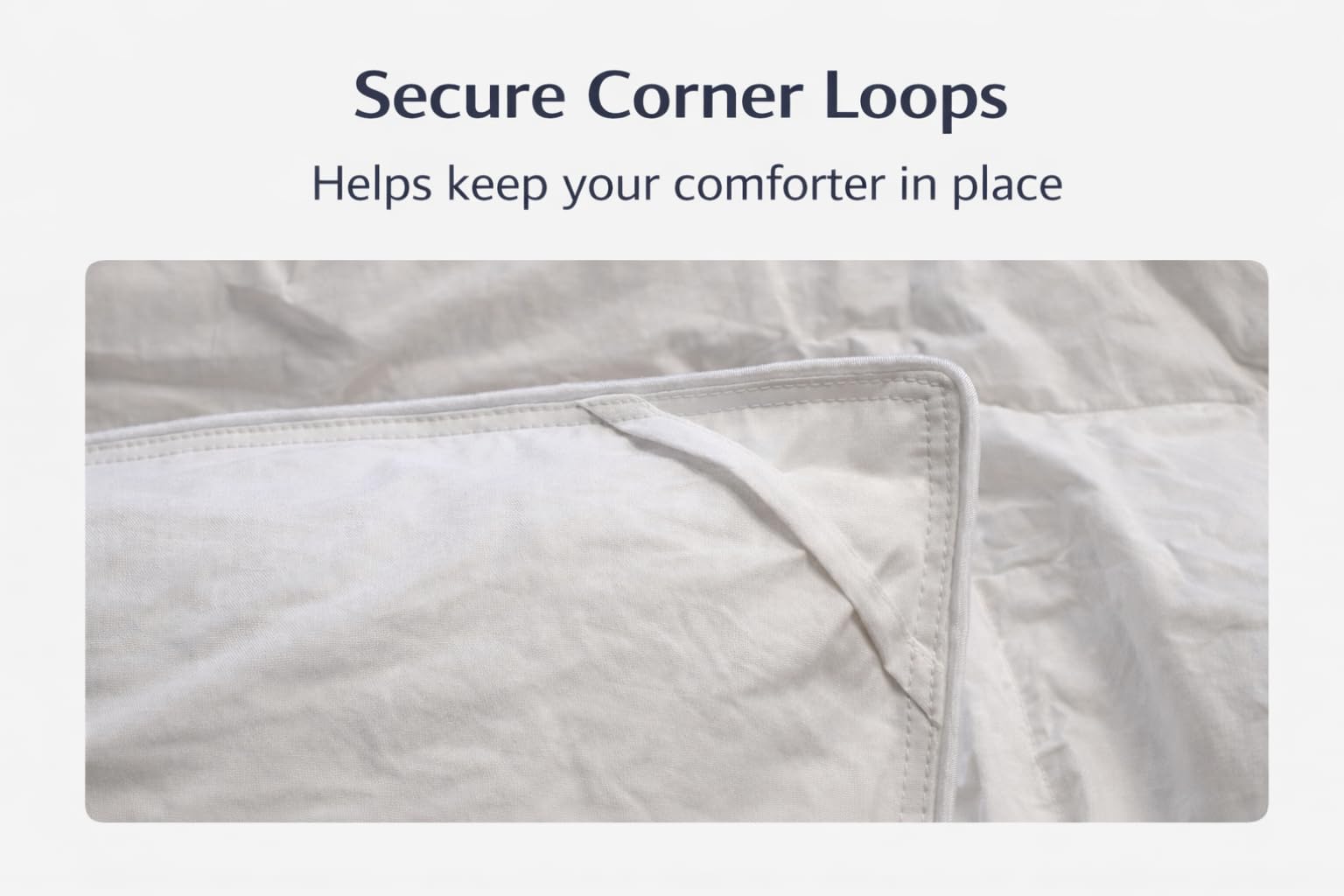 White Down Comforter King Size 550 Fill Power