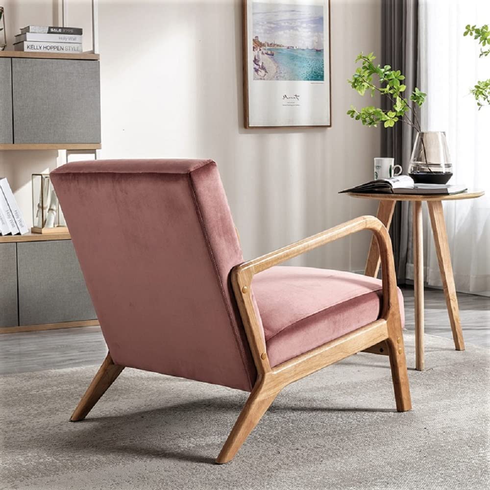 Rose Velvet Lounge Armchair