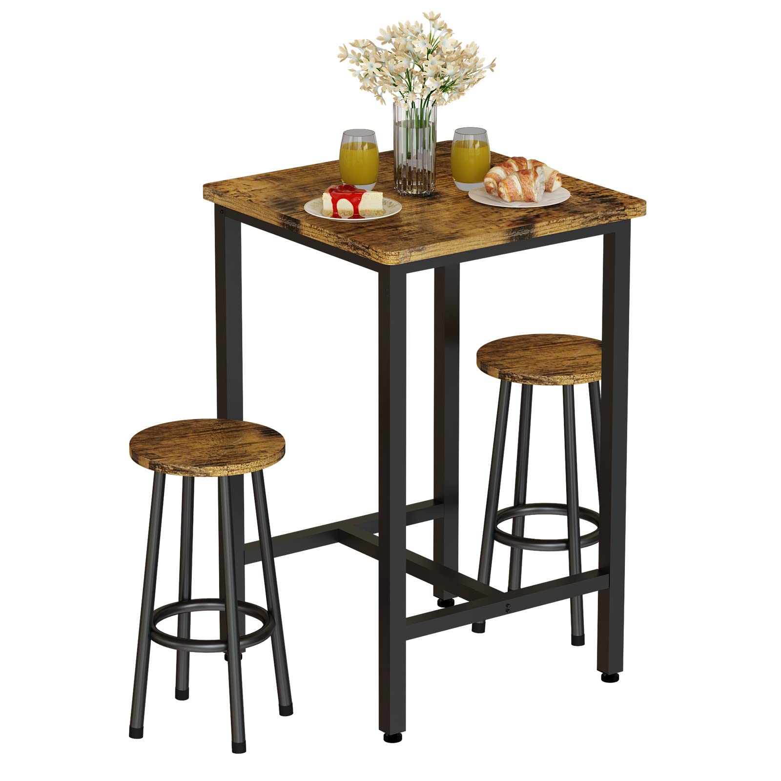 3 Piece Pub Dining Set Counter Height