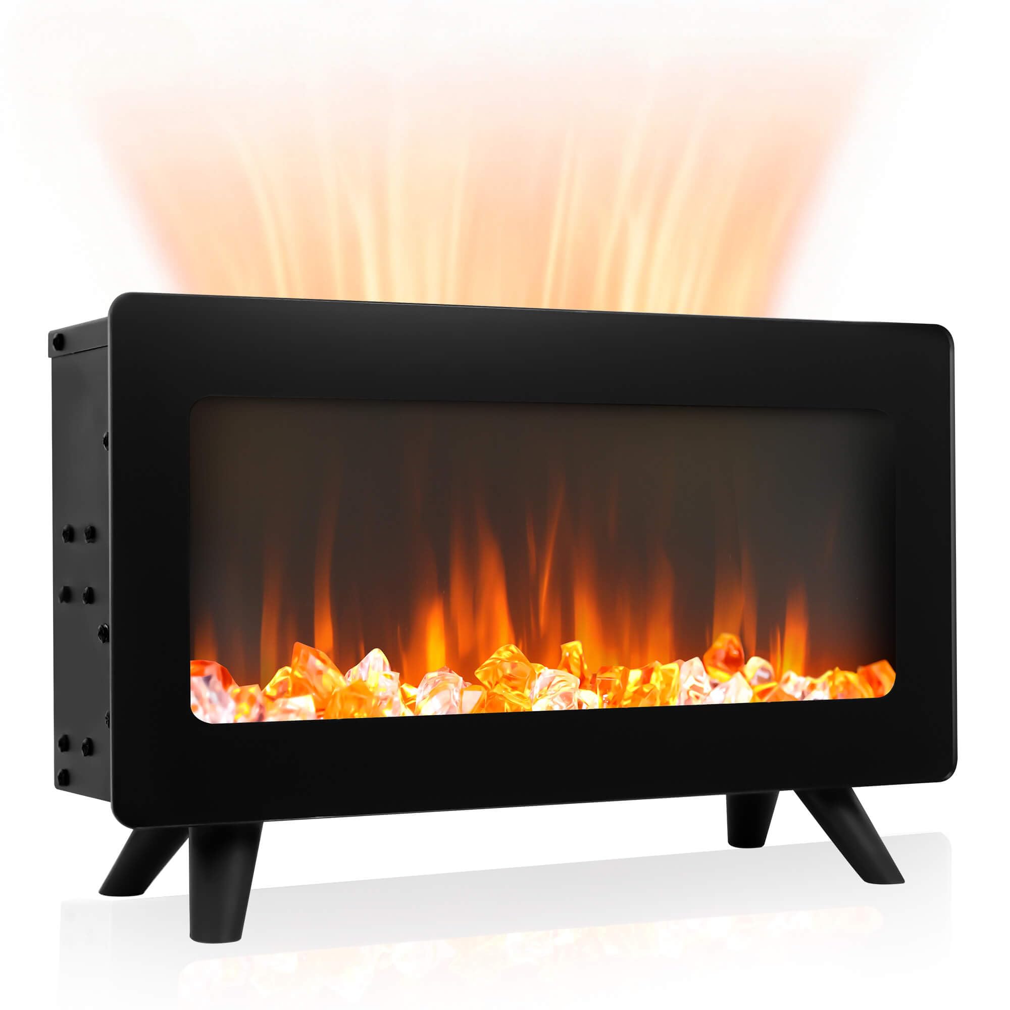 Portable Electric Fireplace Heater with 3D Flame