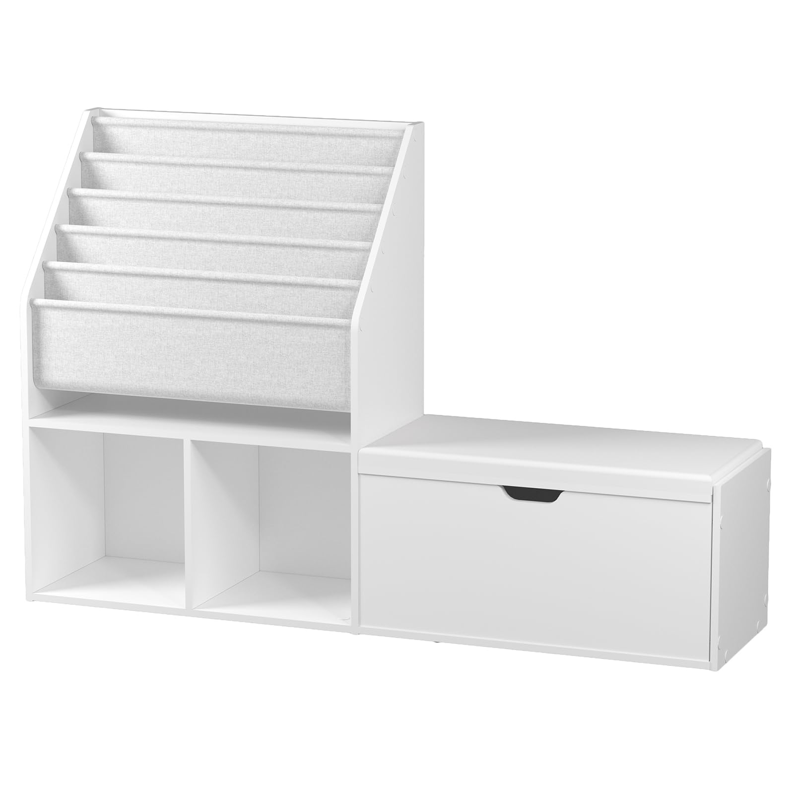 Kids Bookshelf with Reading Nook and Storage