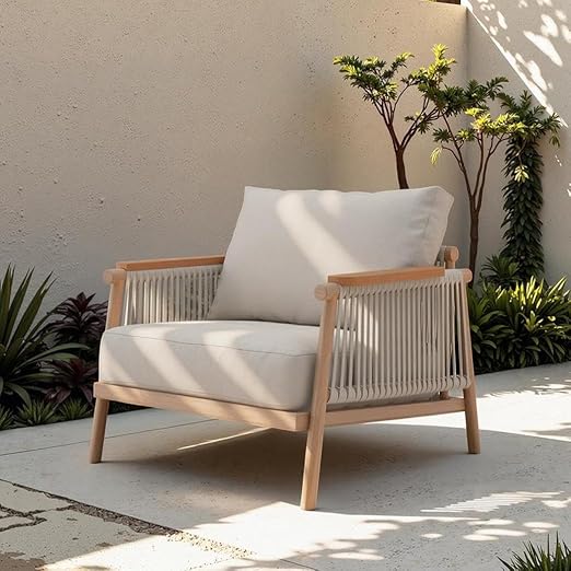 Modern All-Weather Aluminum Outdoor Patio Loveseat