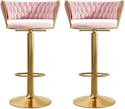 Adjustable Swivel Bar Stool Set of 2