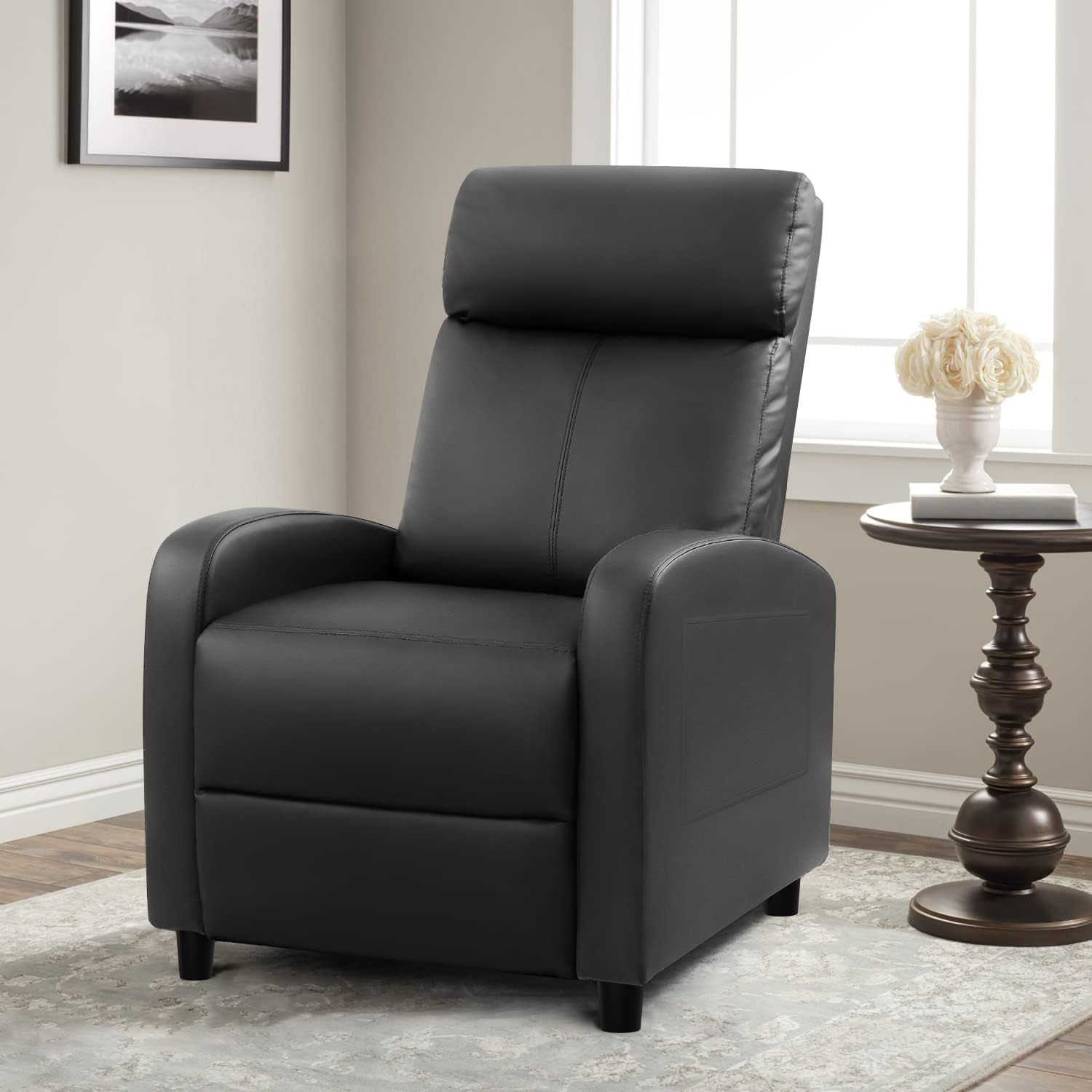 Massage Recliner Chair with Adjustable Footrest