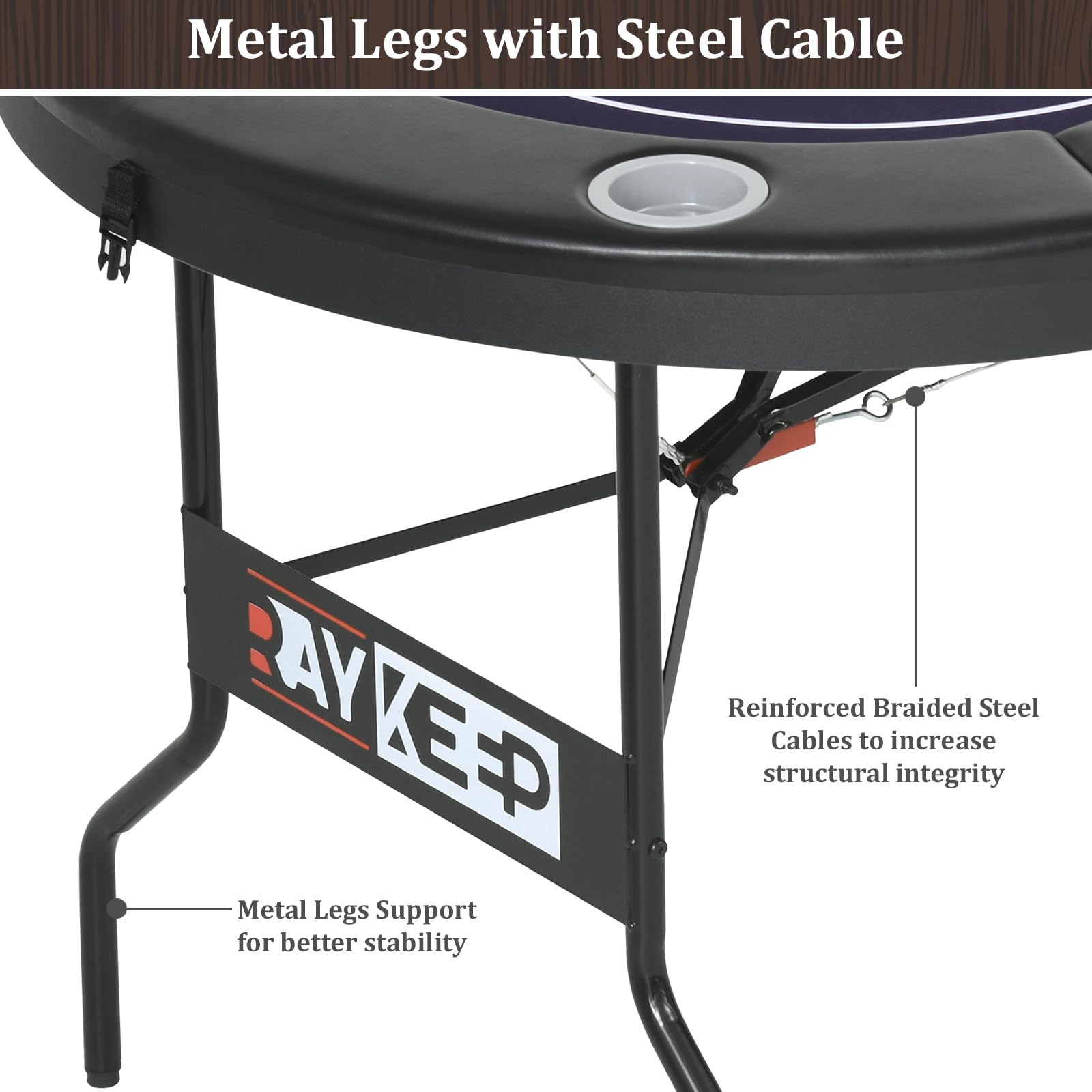71 Inch Foldable Poker Table