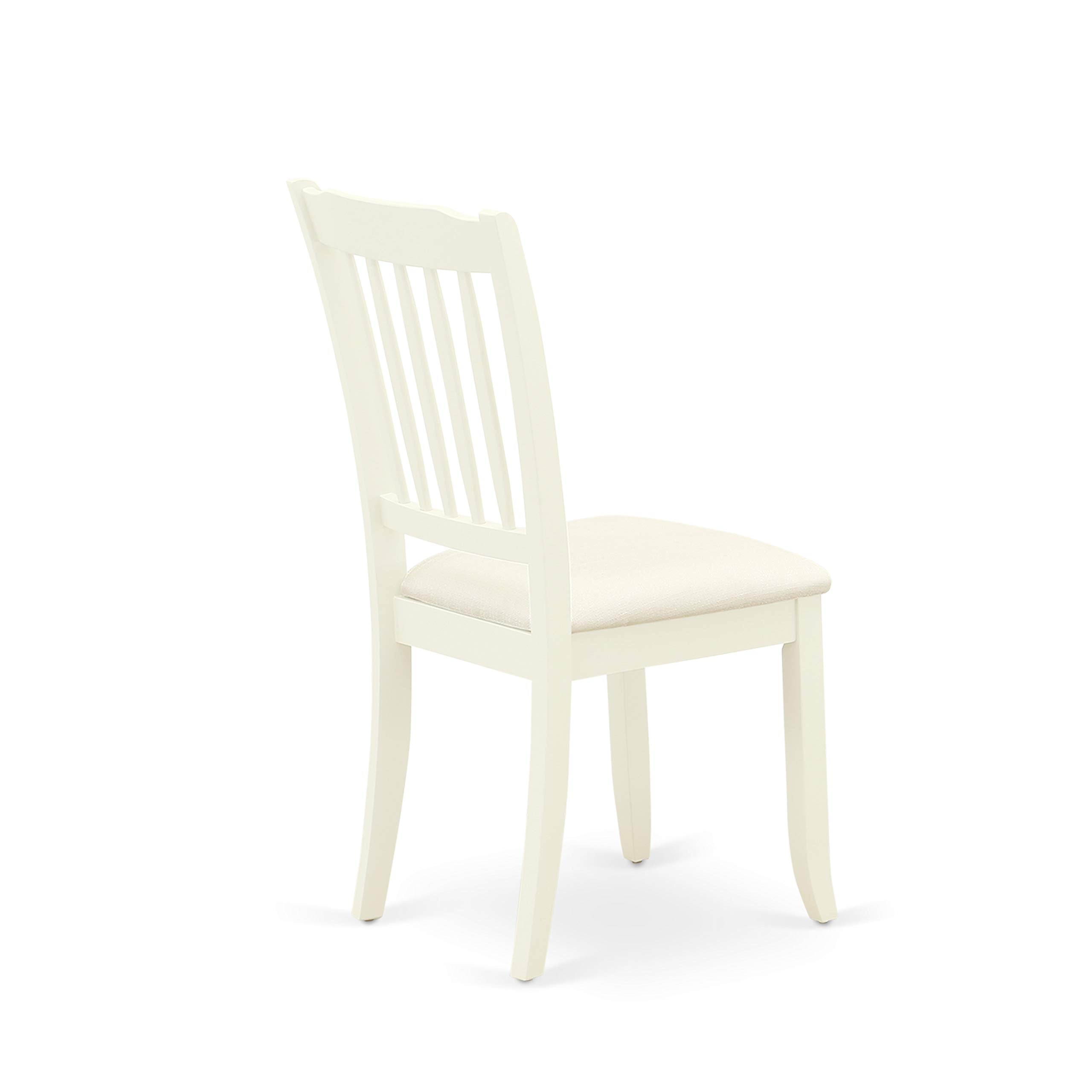 3 Piece Round Dining Table Set with Upholstered Chairs