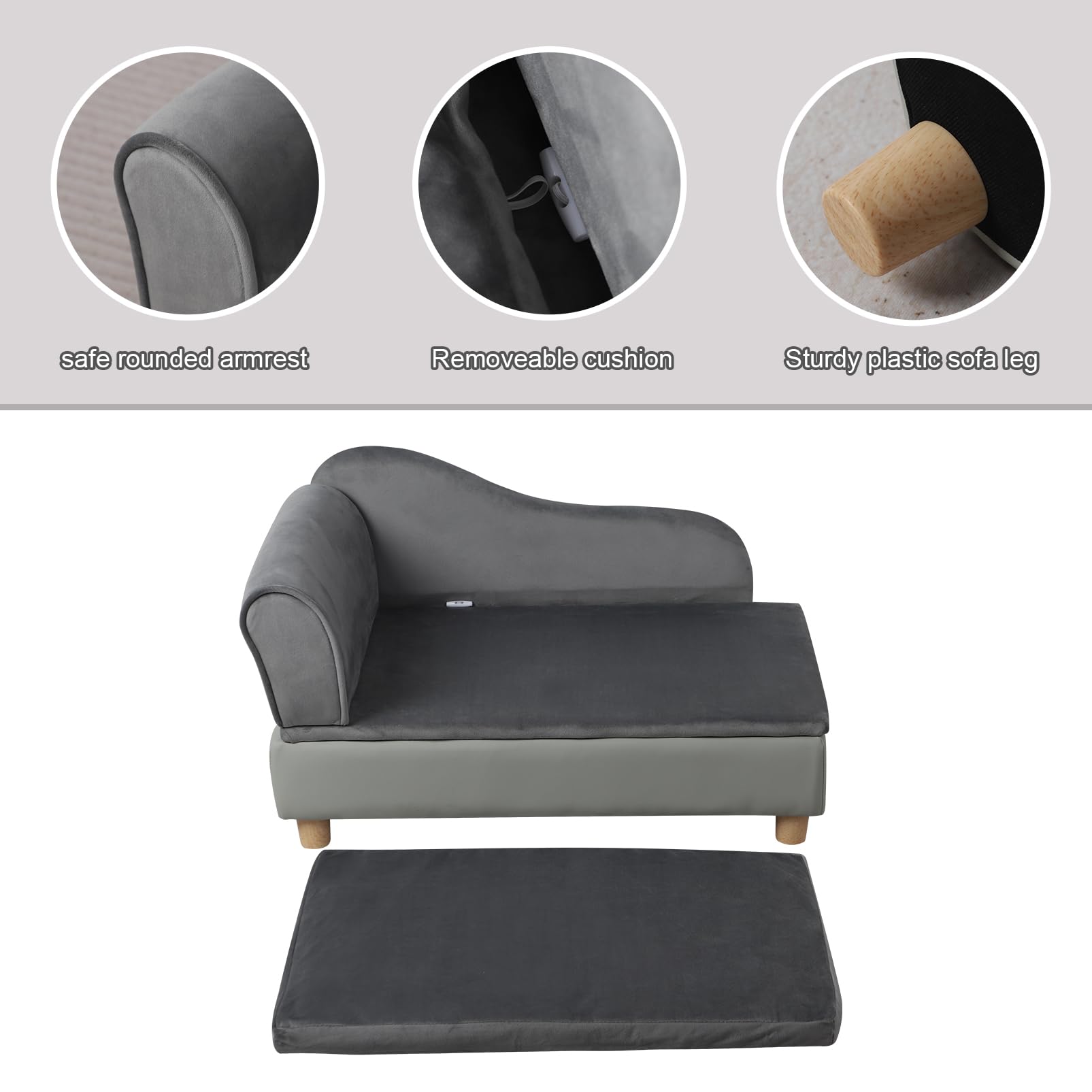 Pet Sofa Bed with Storage