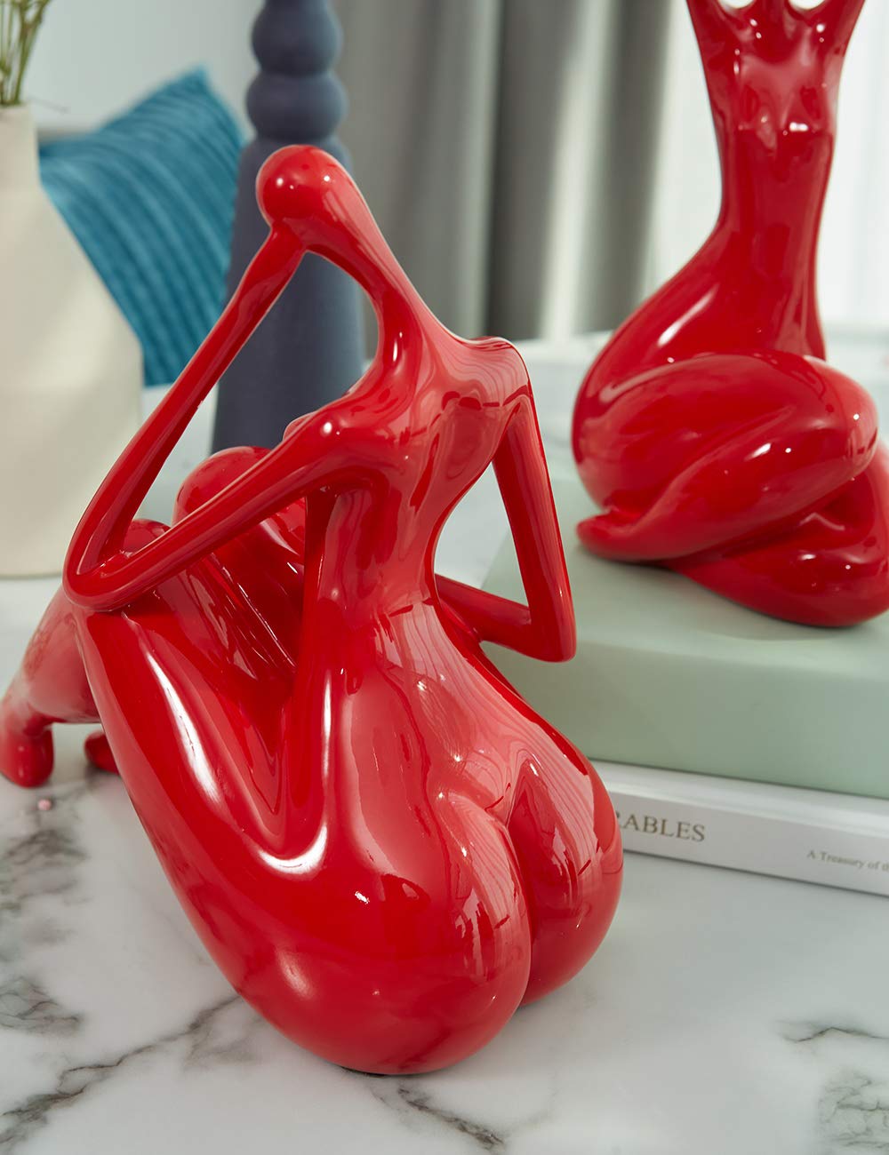 Yoga Lady Sculpture Polyresin Figurine