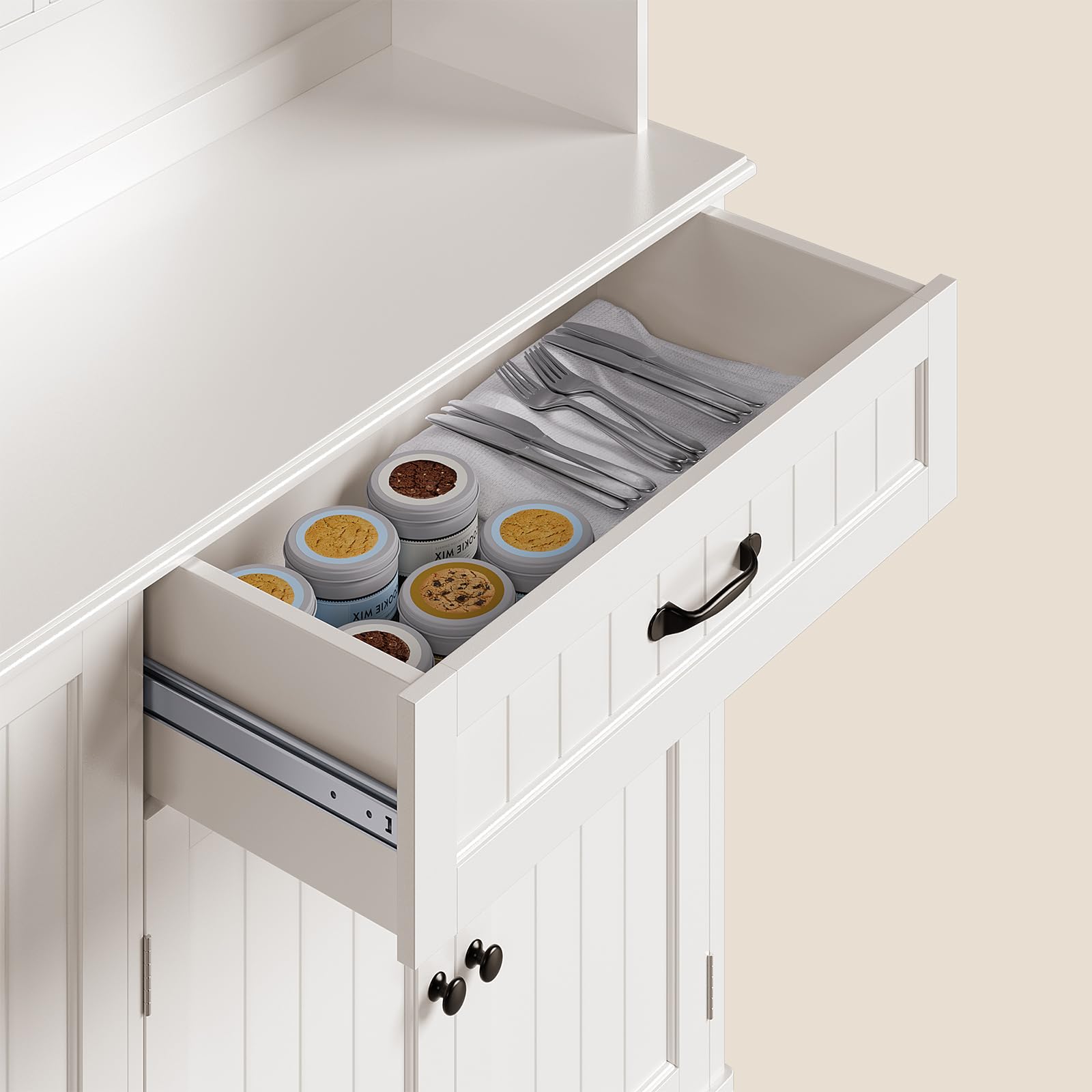 Kitchen Storage Cabinet with Door and Shelves
