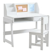 Kids Study Desk and Chair Set with Storage