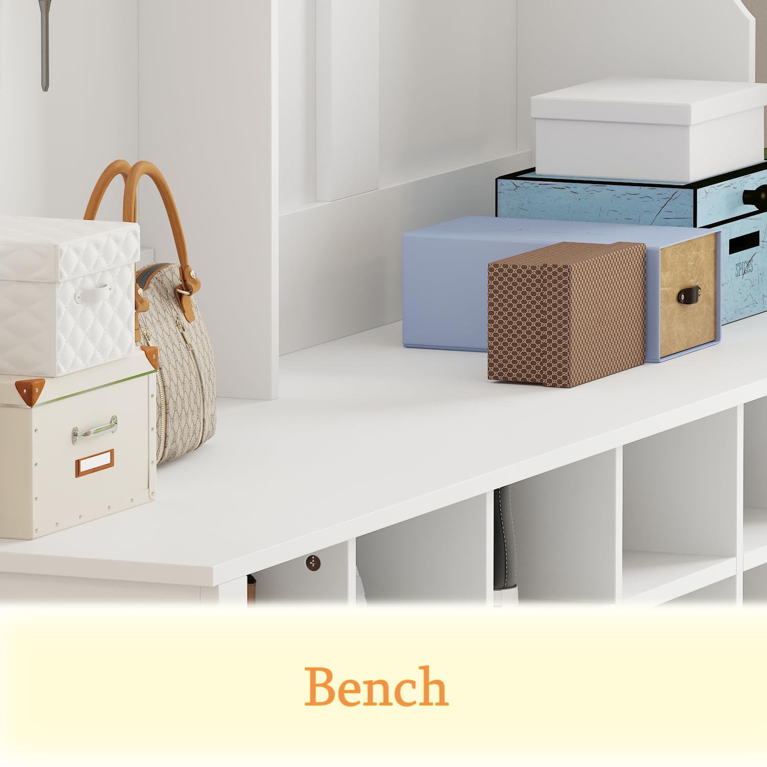 Hall Tree with Bench and Shoe Storage