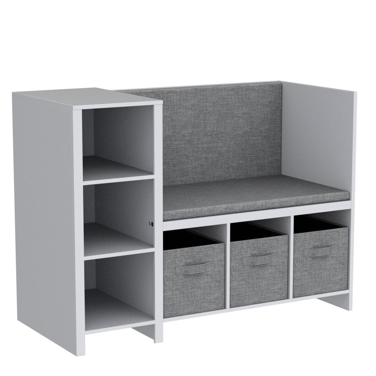 Kids Reading Nook Bench with Storage