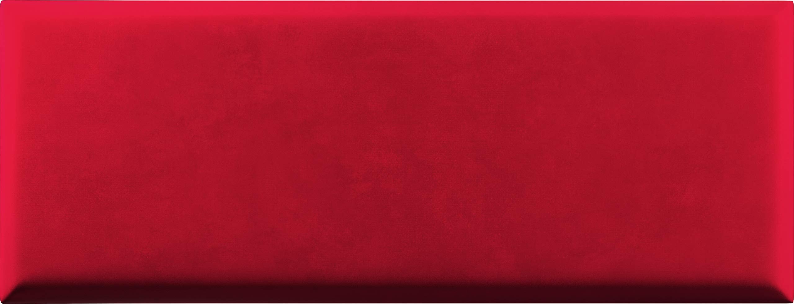 Customizable Wall Panel Headboard Set - Velour Red - Pack of 4