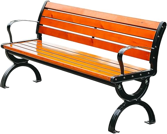 Outdoor Garden Bench with Backrest