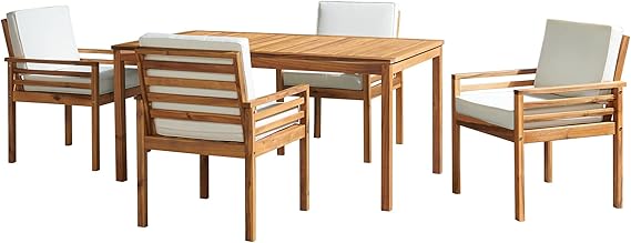 7-Piece Acacia Wood Outdoor Dining Set