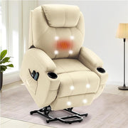 Electric Lift Recliner Chair with Massage and Heat