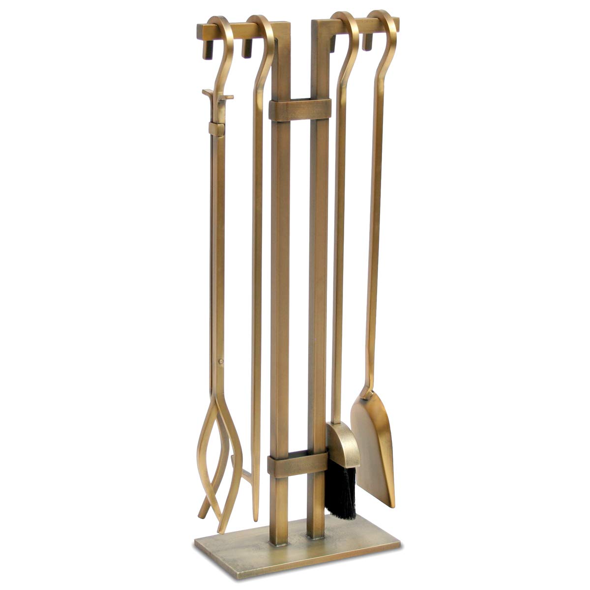 Sinclair Fireplace Tool Set - Burnished Brass