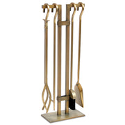Sinclair Fireplace Tool Set - Burnished Brass