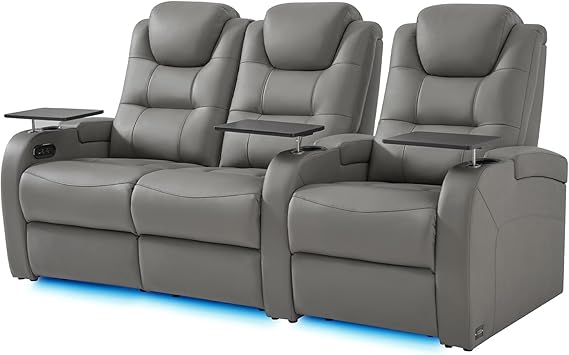 4-Seat Power Reclining Home Theater Sectional