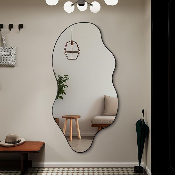 Irregular Wall Mirror 59x30 Large Asymmetrical Full Length