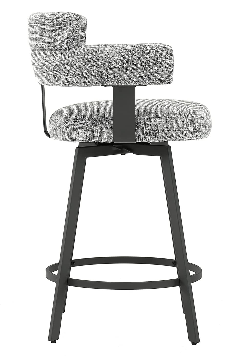 Counter Height Swivel Bar Stools Set of 2 with Padded Back