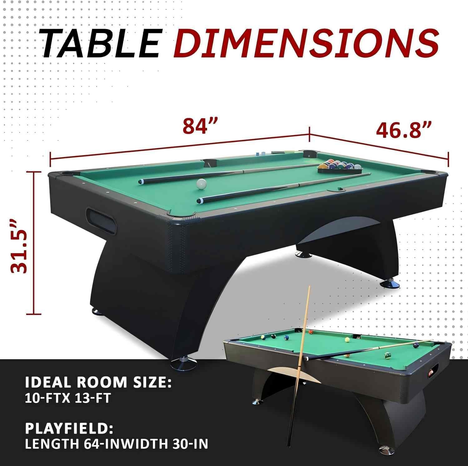 7FT Pool Table with Automatic Ball Return