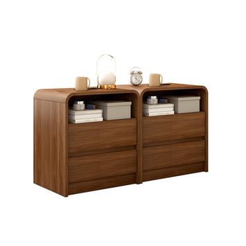 Modern Nightstand with Charging Station