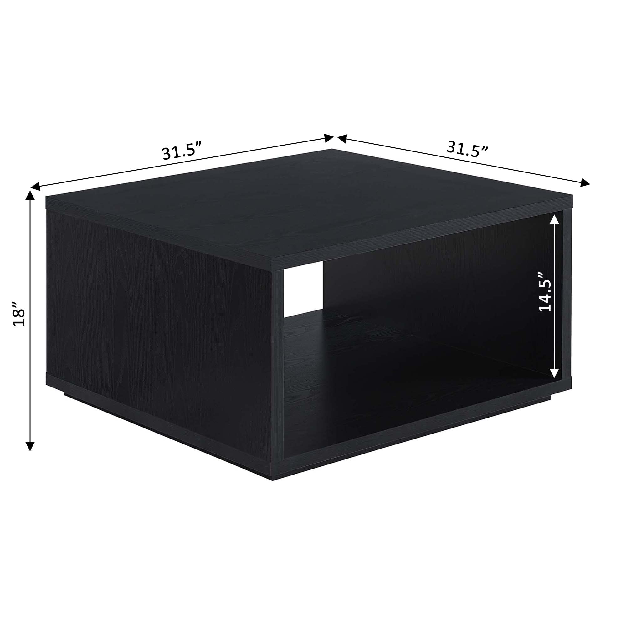 Northfield Admiral Square Coffee Table Black