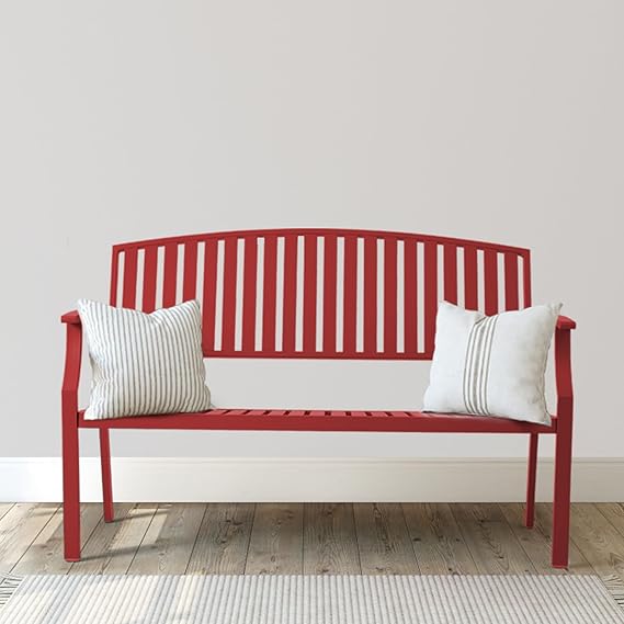 52" Weatherproof Aluminum Outdoor Bench