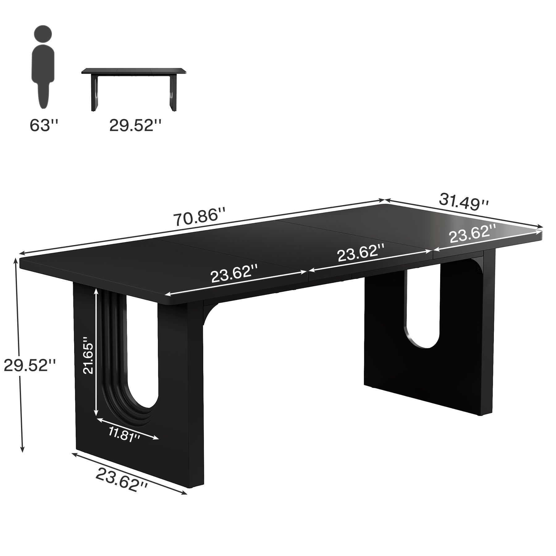 Modern Dining Table for 6-8 People