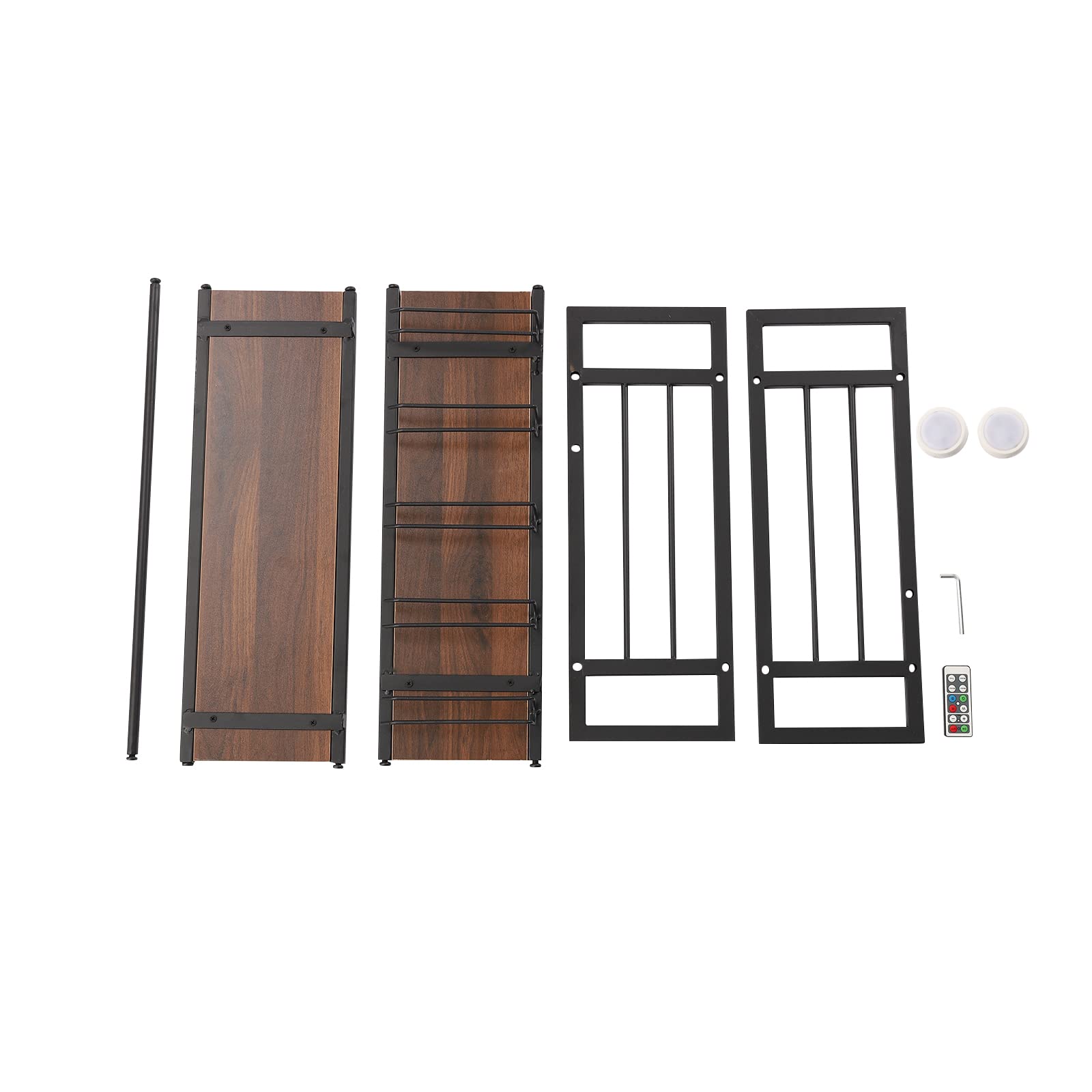 LED Wall Mounted Wine Rack with RGB Lighting
