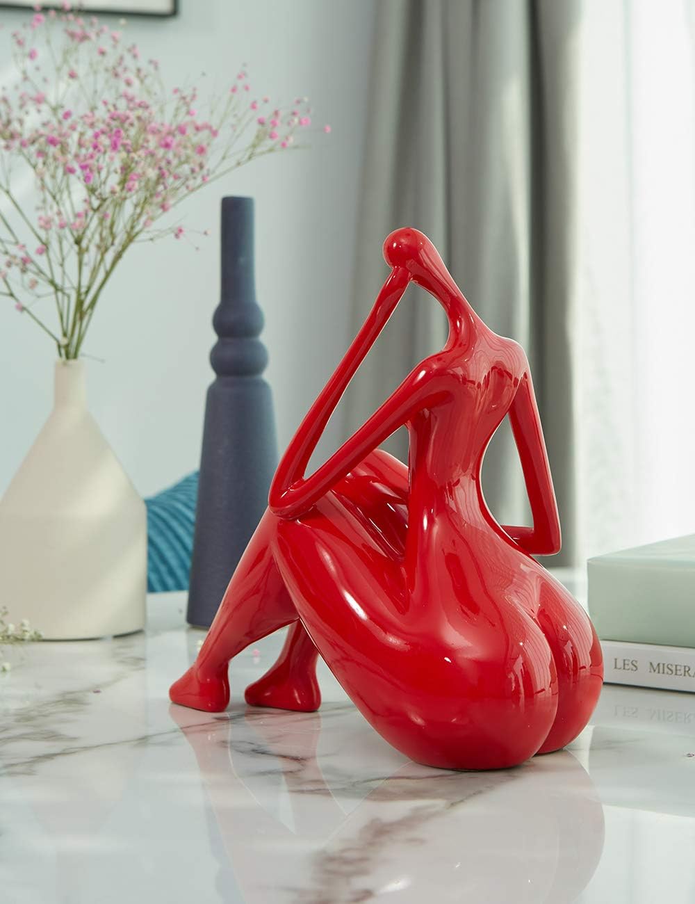 Yoga Lady Sculpture Polyresin Figurine