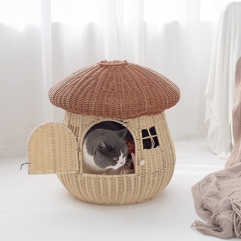 Rattan Cat Bed House