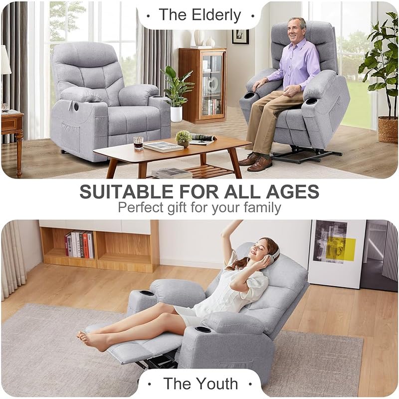 Power Lift Recliner Chair with Heated Massage