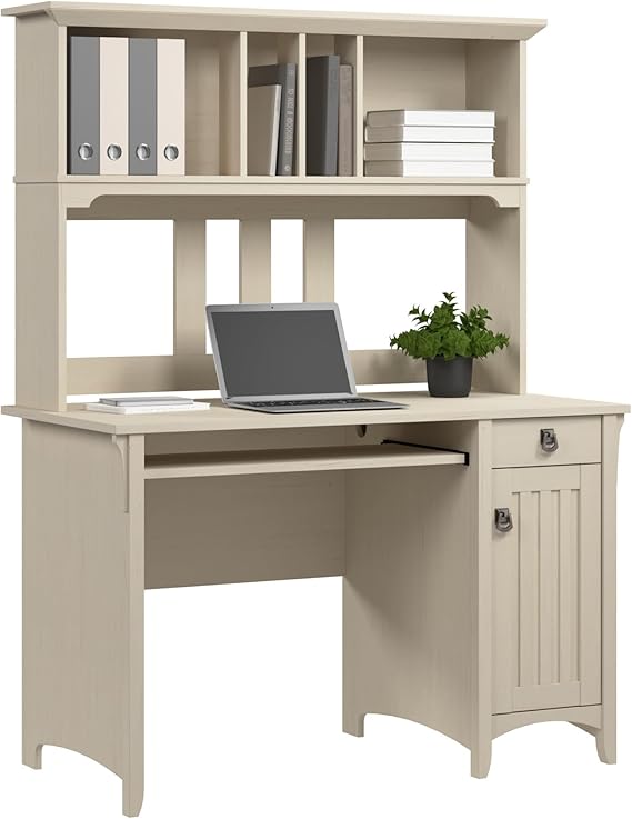 Computer Desk with Hutch - Drawers, Cabinets & Keyboard Tray