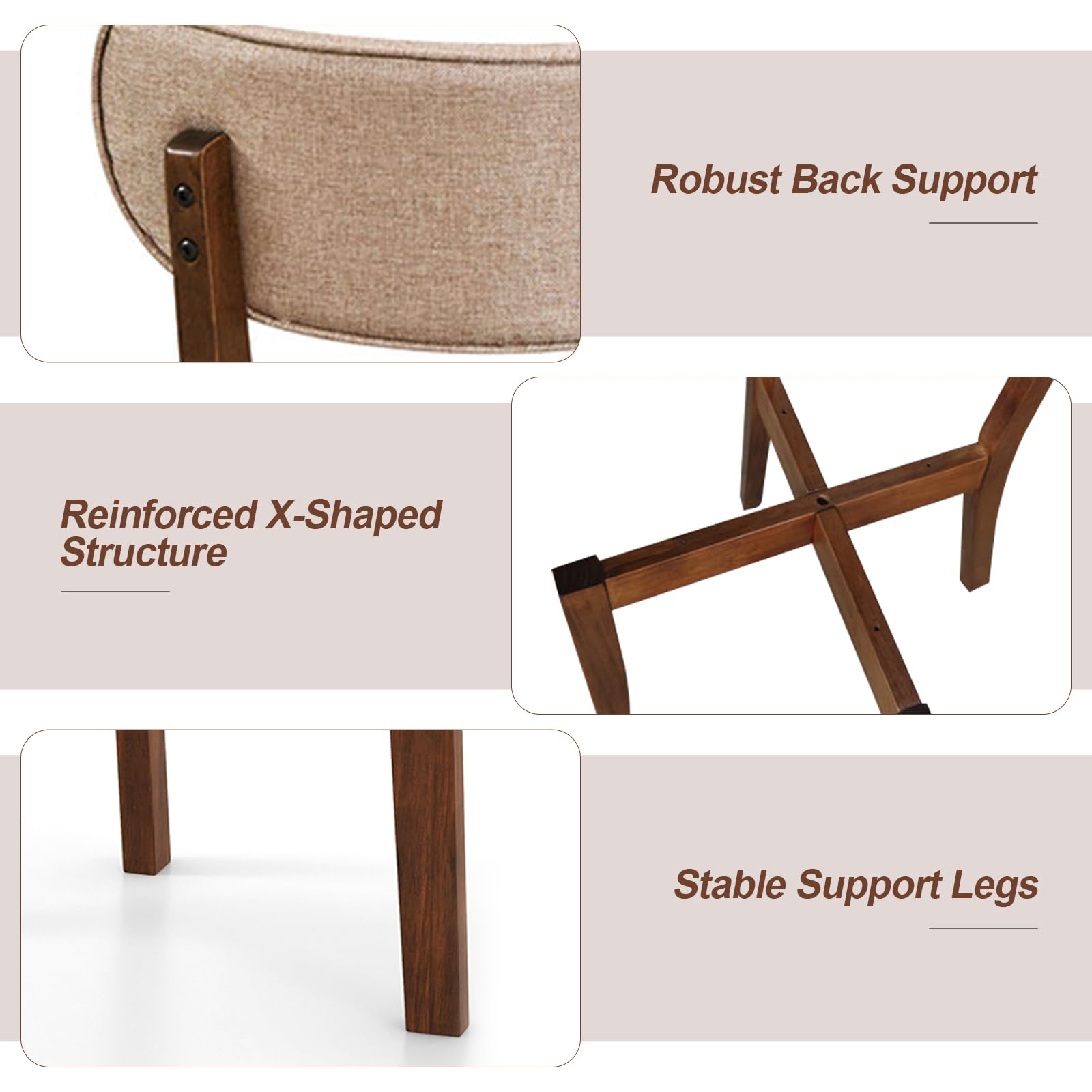 Upholstered Dining Chairs Set of 4
