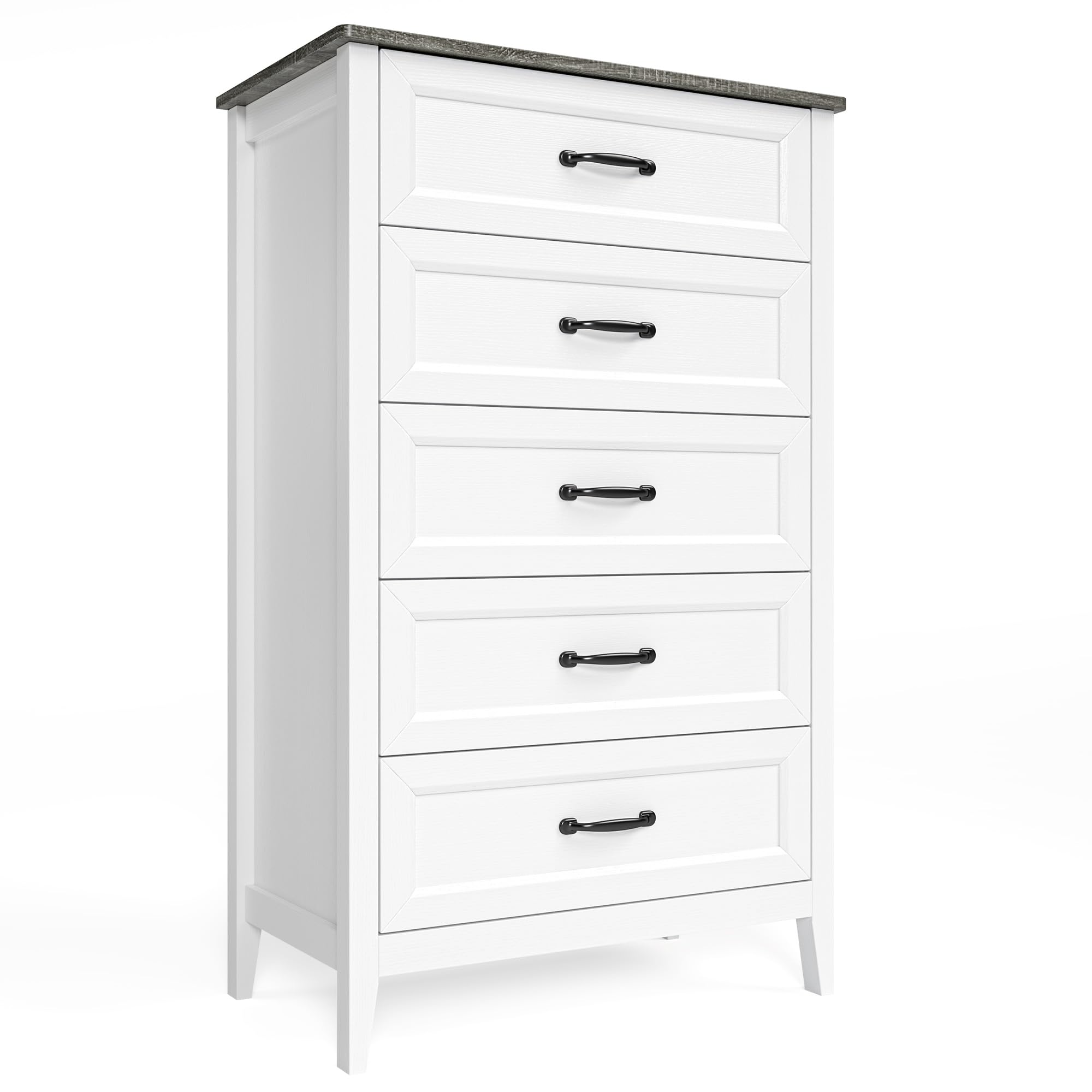 5 Drawer Wood Chest of Drawers