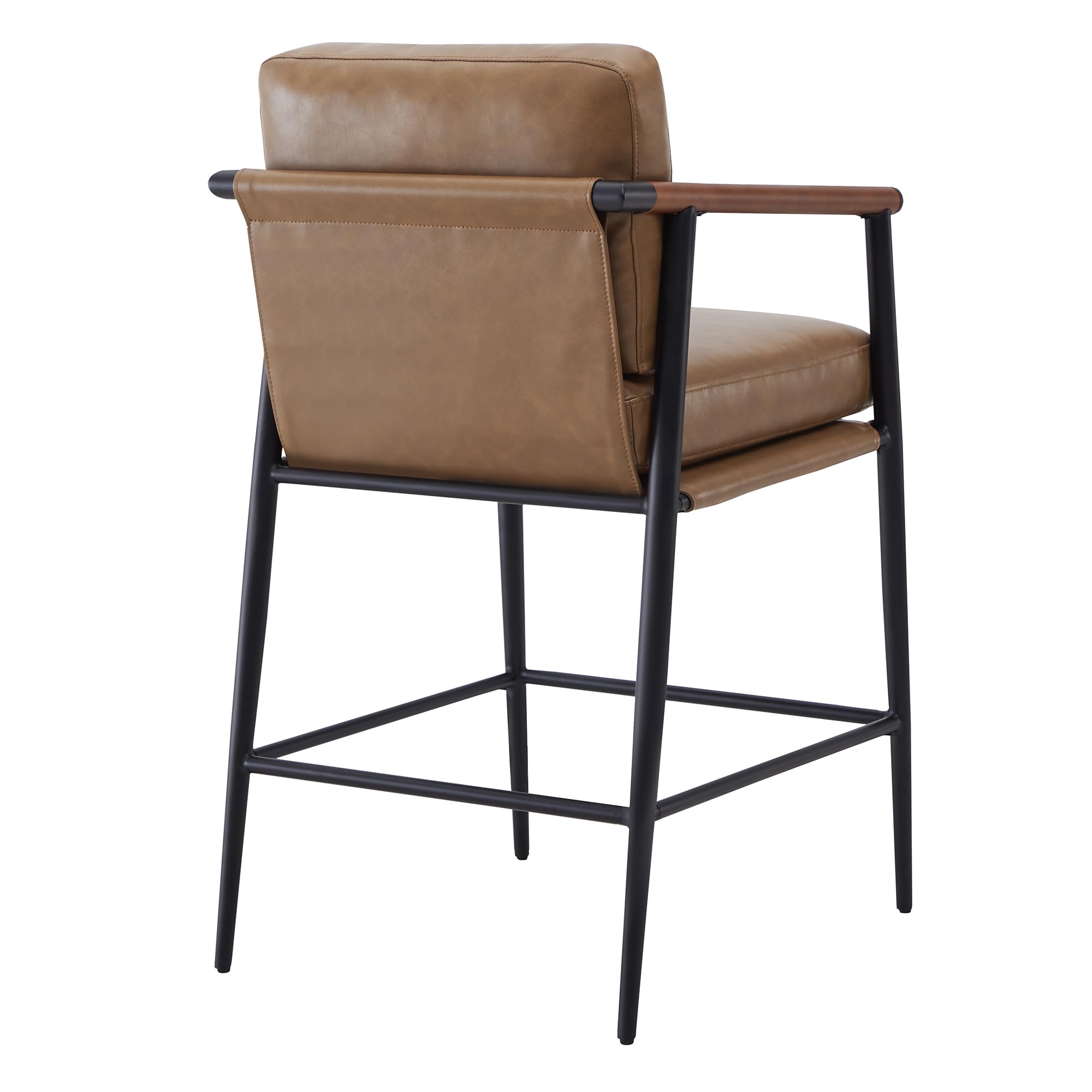 Mid Century Modern Counter Height Bar Stools Set of 2
