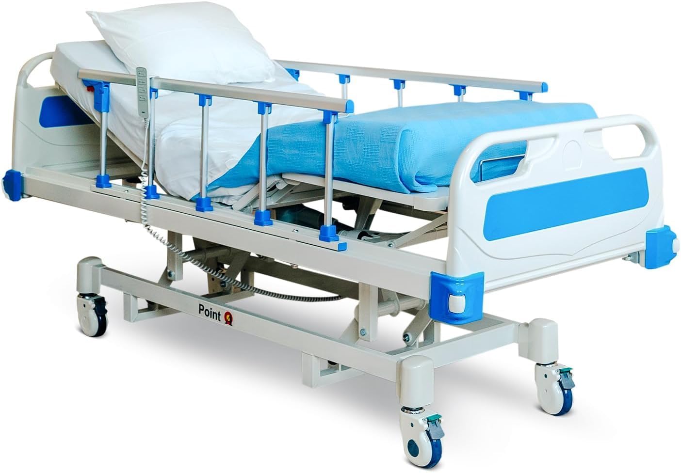 Full Electric Hospital Bed with Foam Mattress and Alternating Pressure Topper