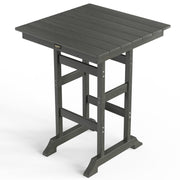 32" Square Outdoor Bar Table with Umbrella Hole