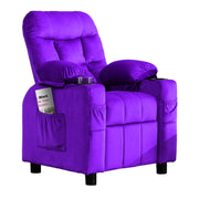 Kids Recliner Chair with Cup Holder and Footrest