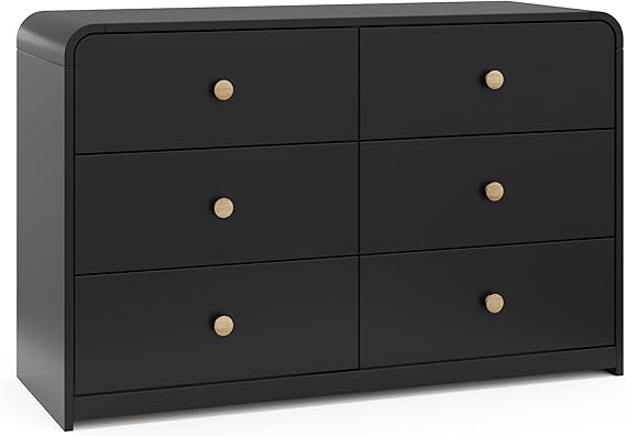 Santos 6 Drawer Dresser Olive & Natural
